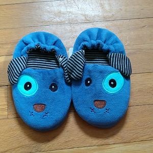 Toddler Blue Puppy Slippers